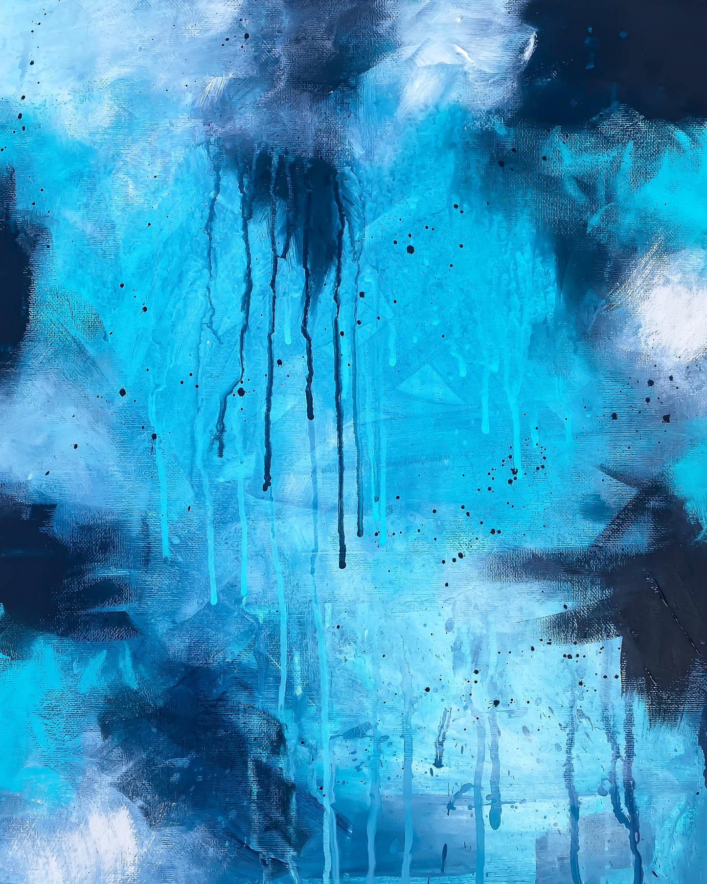 Abstract Blue 8x10 print