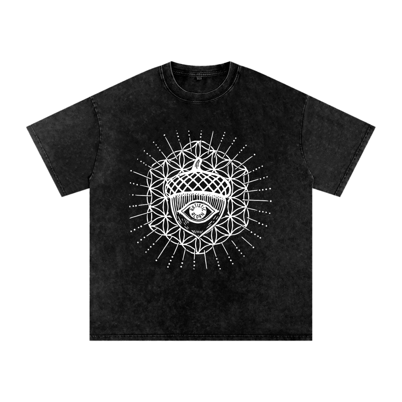 Snow Washed Oversized Cotton T-Shirt