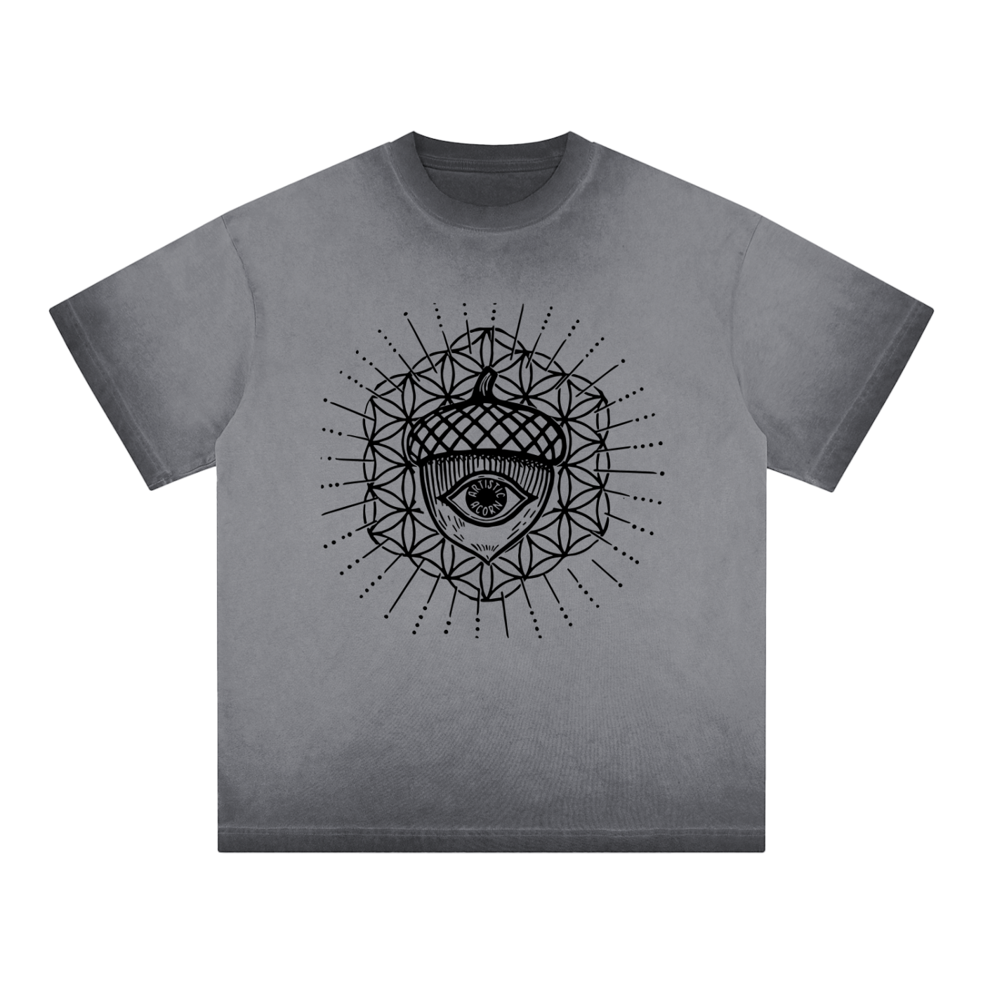 Artistic Acorn T Shirt Front