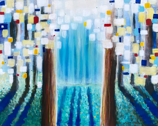 Impressionistic Light Forest 5x7 Print