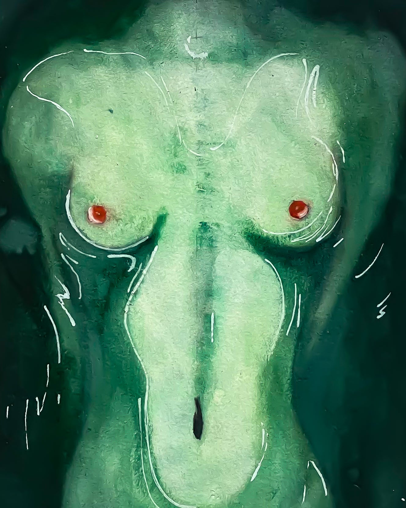 Watercolor Nude 5x7 Print