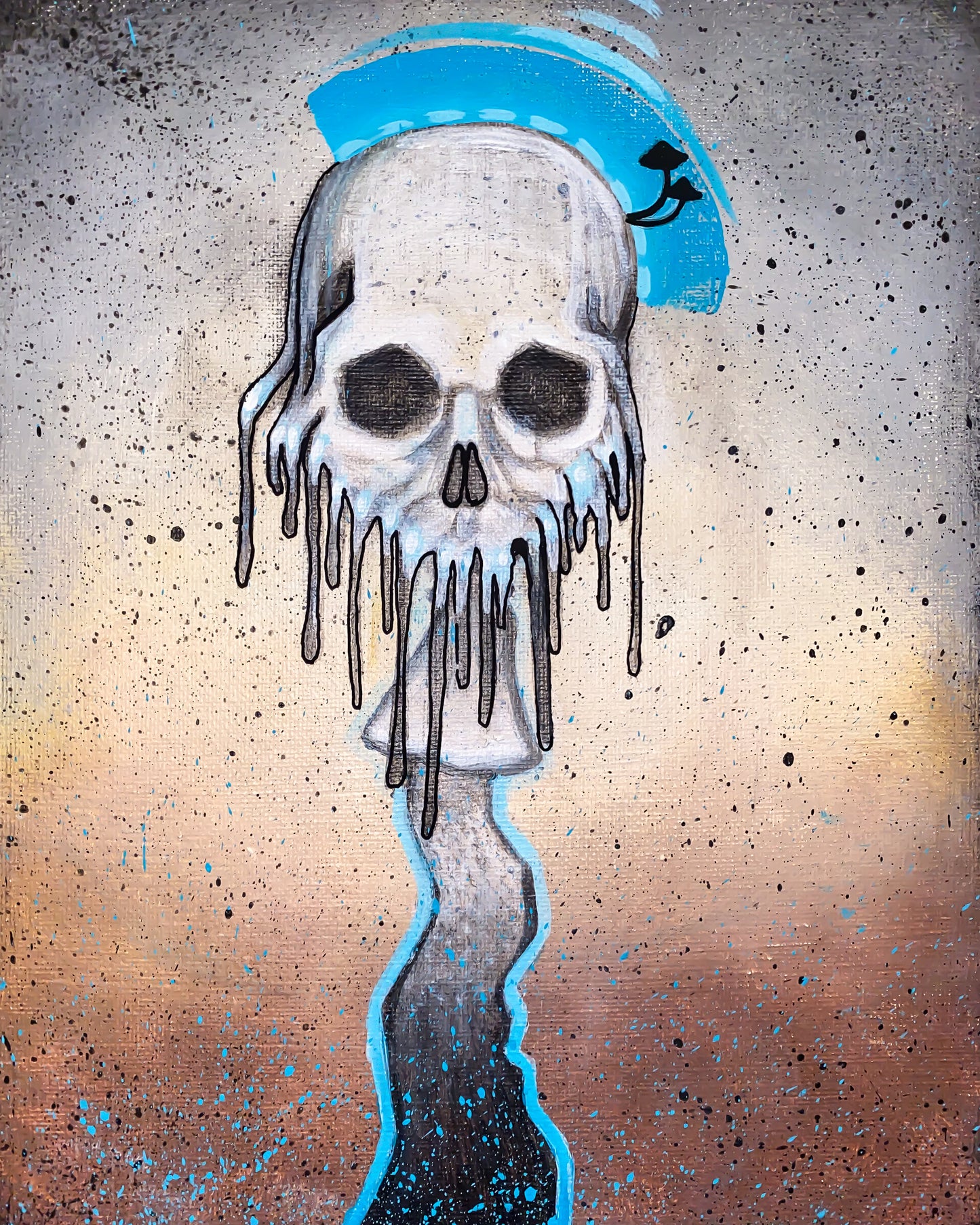 Skull Mushroom 8x10 Print