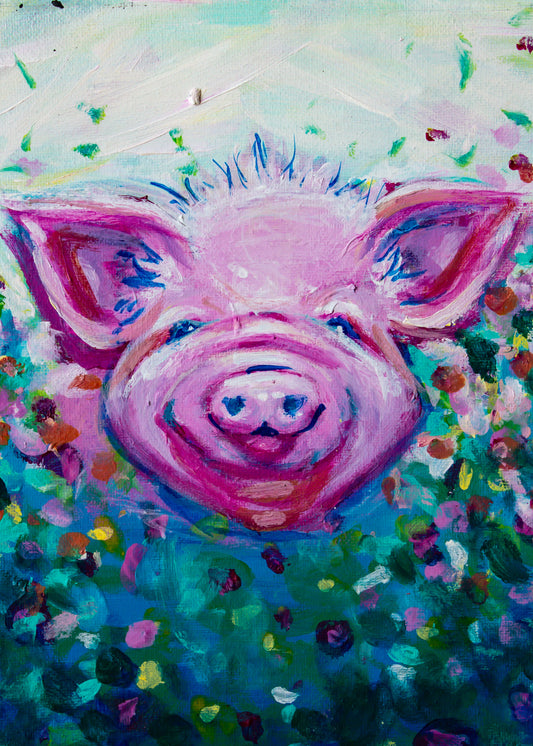 Pig 5x7 Print
